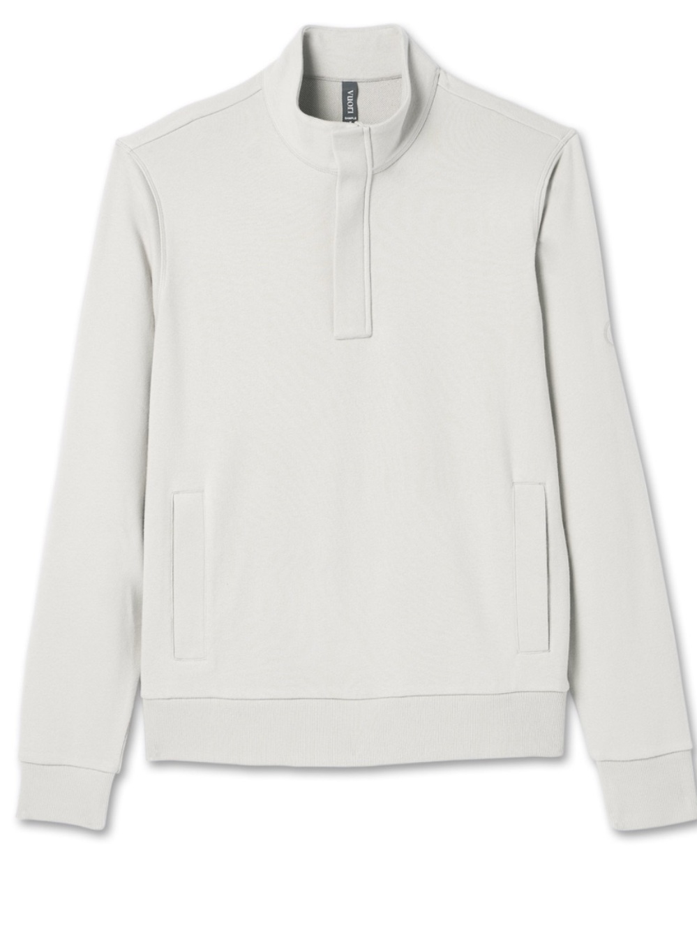 Vuori Men's Cypress 1/4 Zip Sweater in Off-White/cream